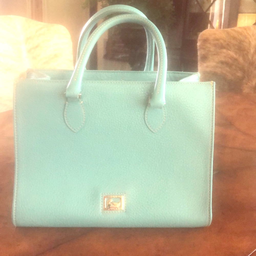 Tiffany blue Dooney and Bourke tote